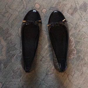 TORY BURCH animal print ballet flats